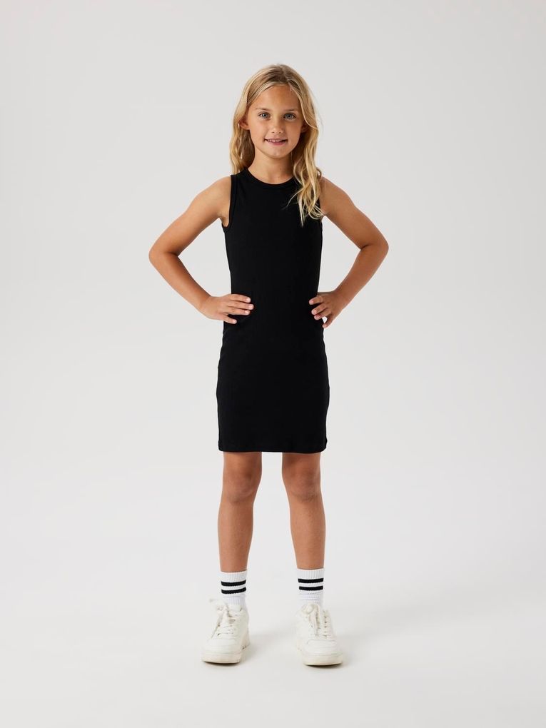 Name it Mädchen Sommerkleid Rippjersey Slim Fit Nkfnakal