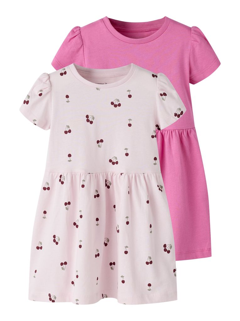 Name it Mädchen 2er Pack Sommer Jerseykleider NMFVIVIA