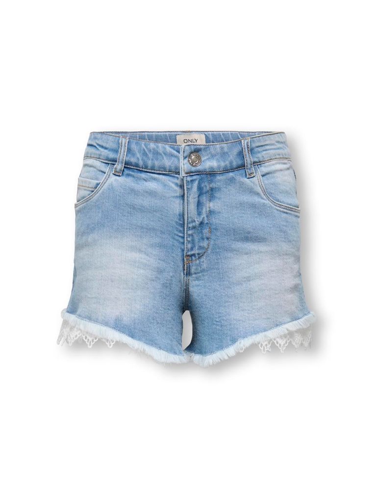 Kids Only Mädchen Spitzen-Jeansshorts Kogrobyn