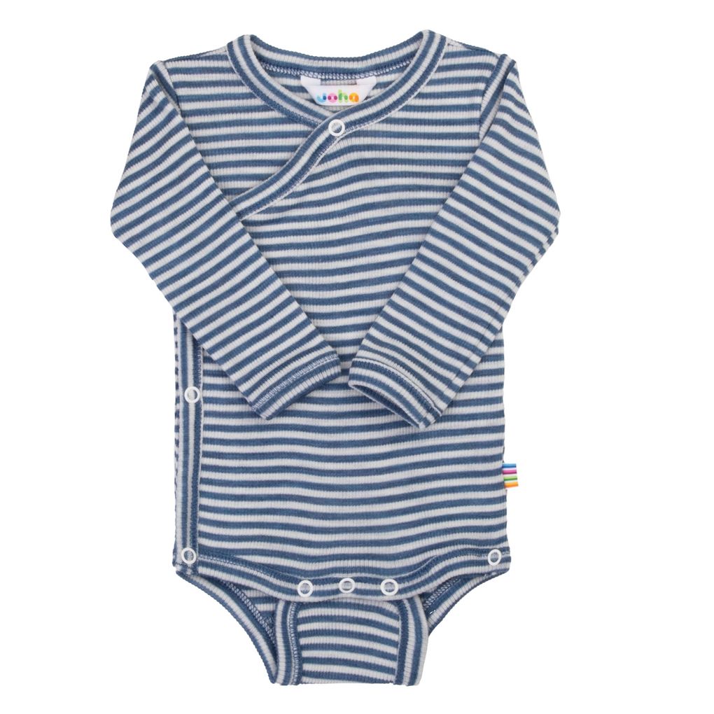 Joha Baby Wickelbody Langarm Merinowolle-Seide Body