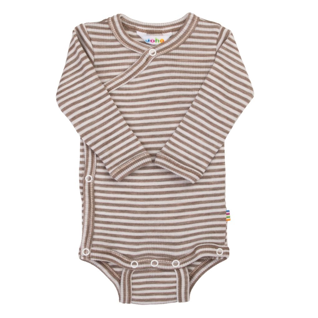 Joha Baby Wickelbody Langarm Merinowolle-Seide Body
