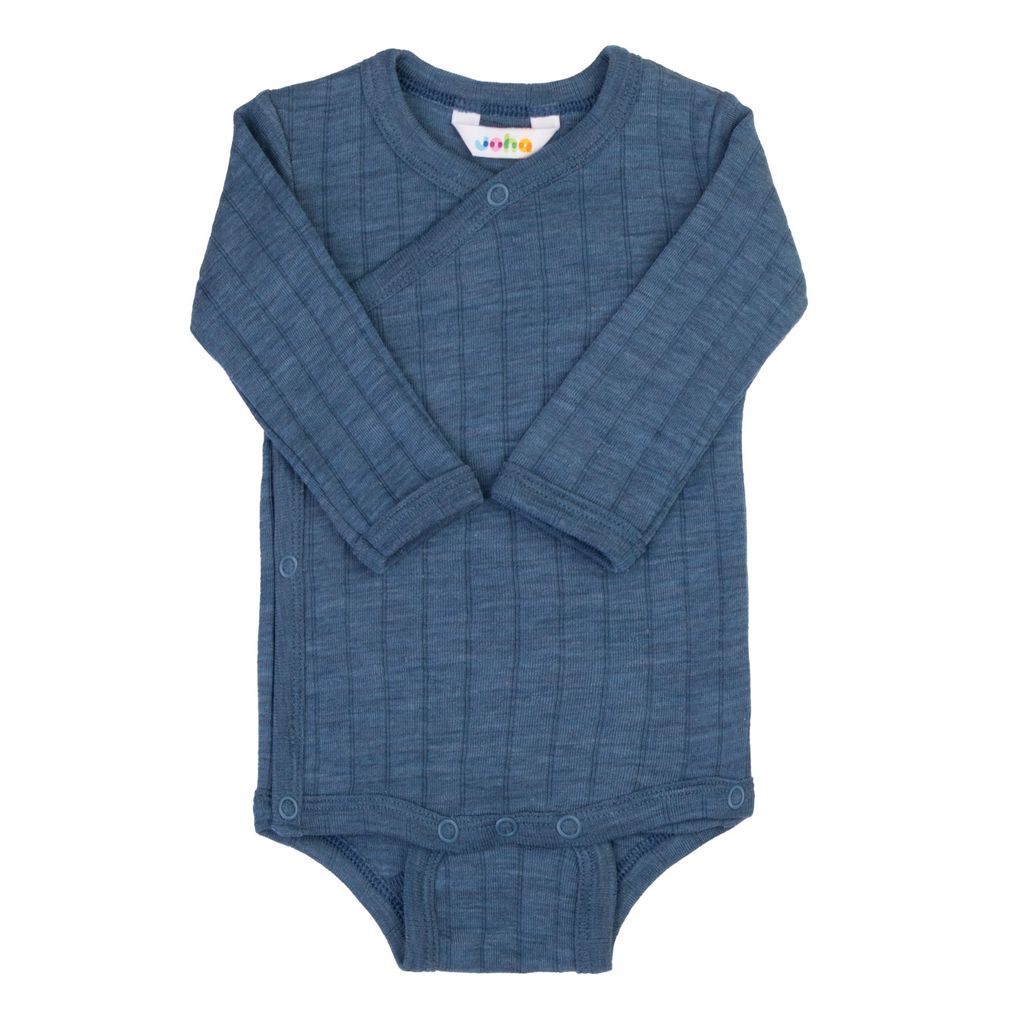 Joha Baby Langarm-Wickelbody Merinowolle/Seide Body