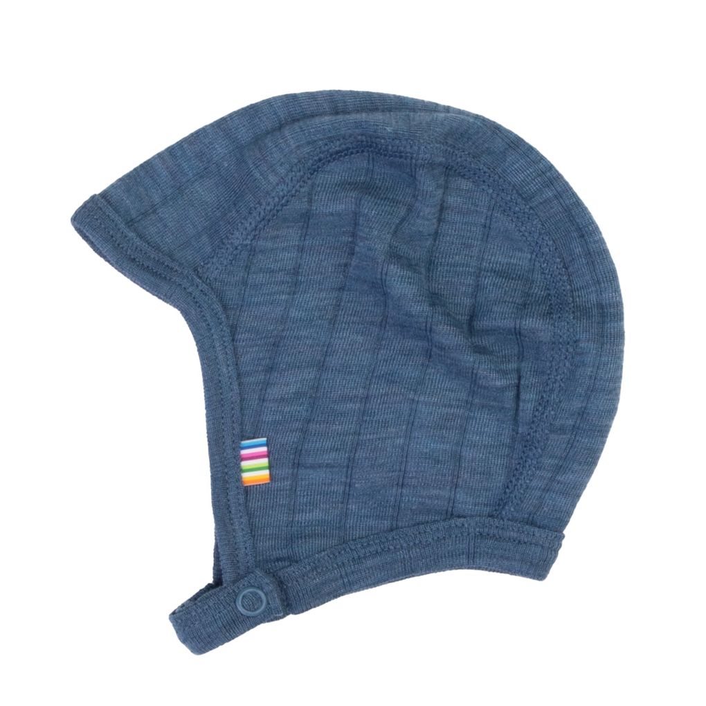 Joha Baby Mütze mit Bindeband Haube Merinowolle/Seide