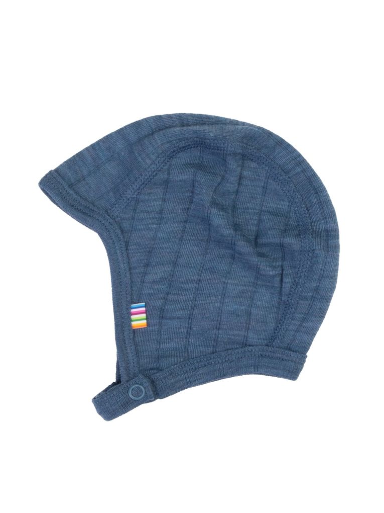 Joha Baby Mütze mit Bindeband Haube Merinowolle/Seide