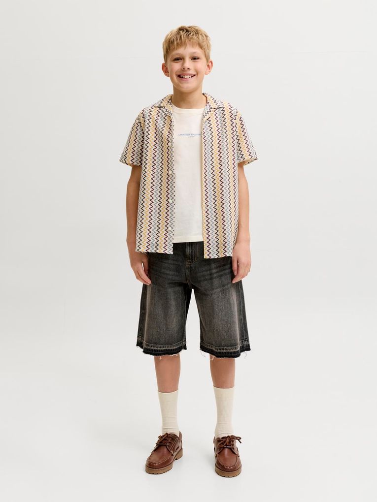 Jack & Jones Junior Jungen Jeansshorts Baggy fit Jjiron