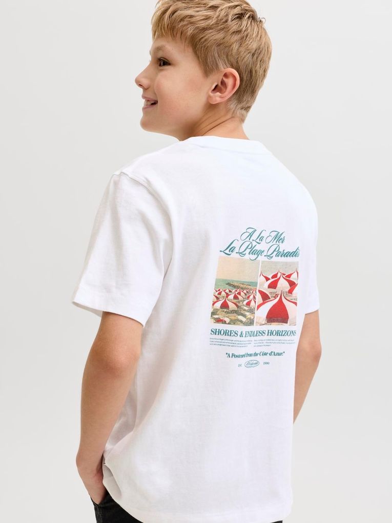 Jack & Jones Junior Jungen Freizeit-T-Shirt Backprint Jorcassis