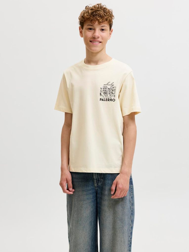 Jack & Jones Junior Jungen T-Shirt Kurzarm Backprint Jorvacation