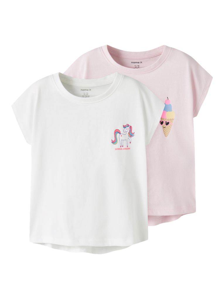 Name it Mädchen 2er Pack T-Shirt Nmfvarutti