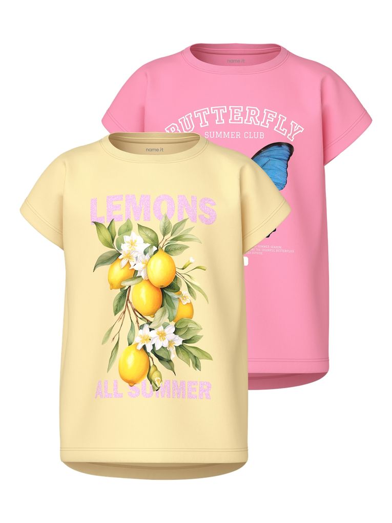 Name it Mädchen 2er-Pack T-Shirts Nkfvotia