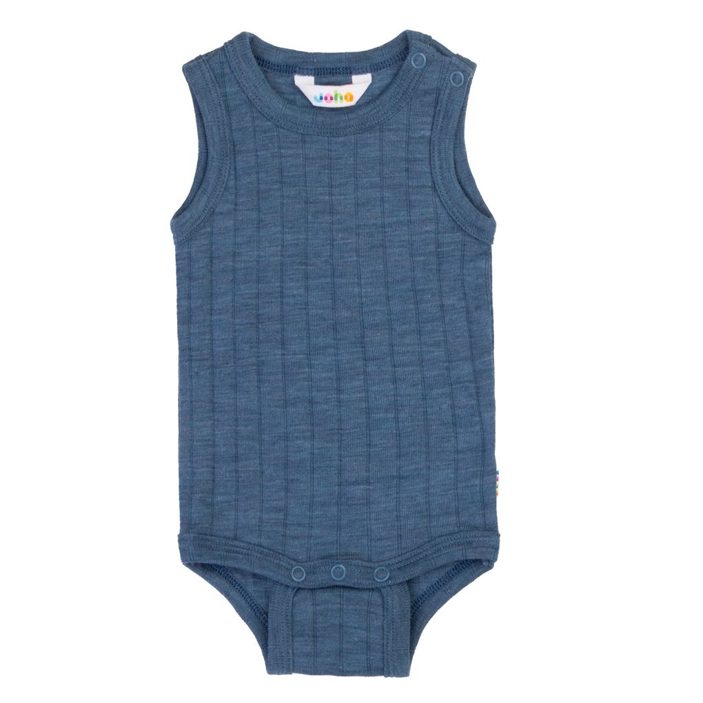 Joha Baby Body ärmellos Merinowolle/Seide