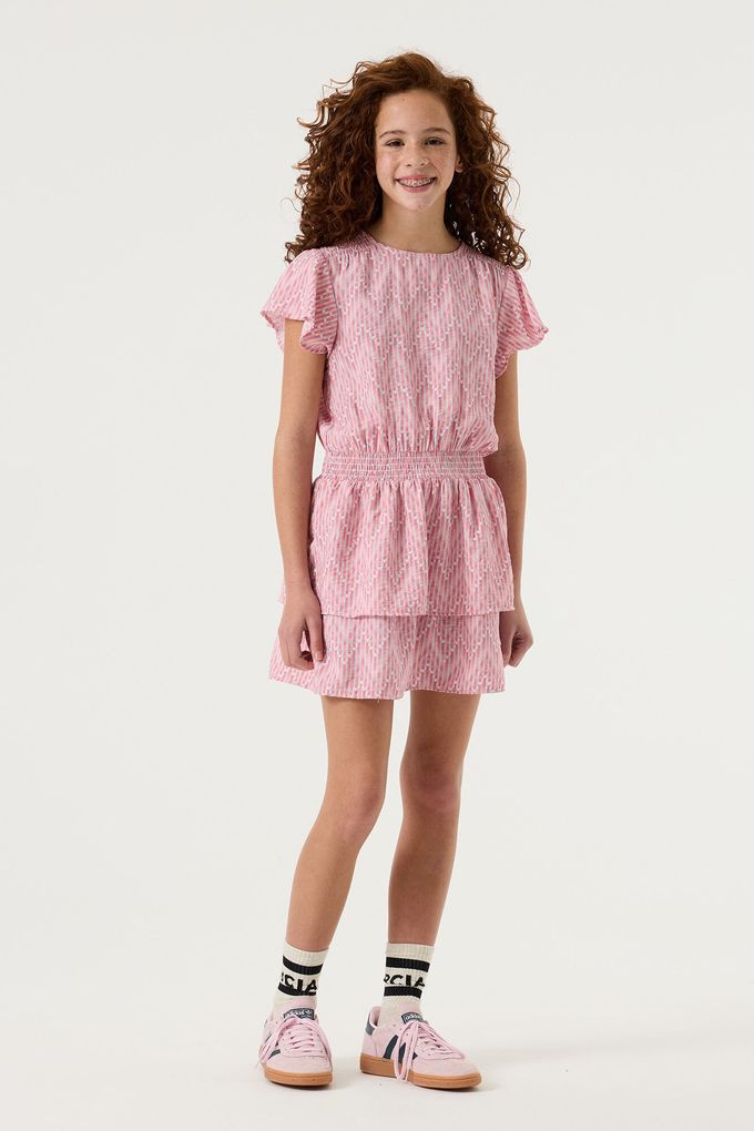 Garcia Mädchen Sommerkleid Minikleid Taillenbund Girls