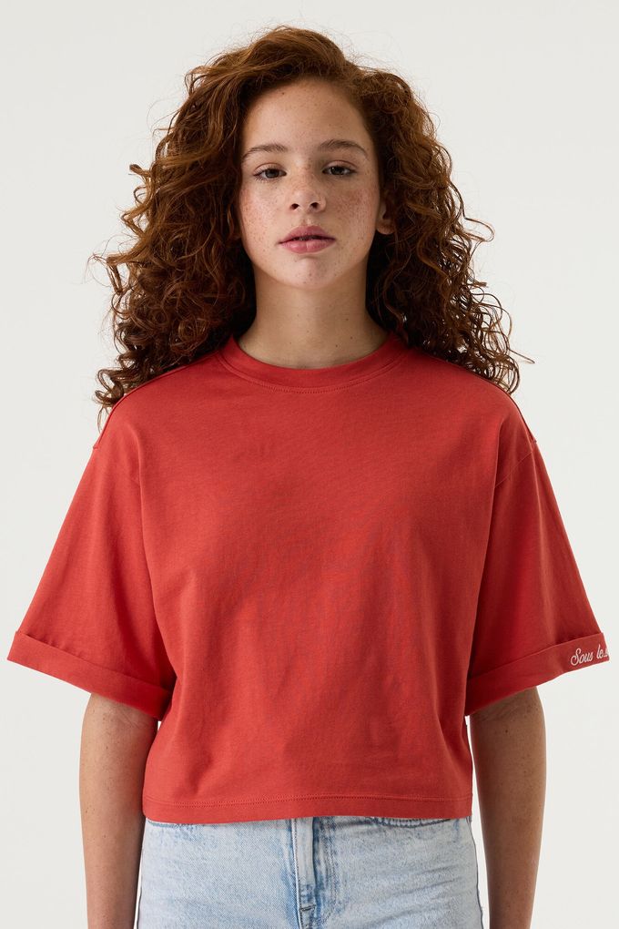 Garcia Mädchen Oversize Kurzarm-T-Shirt Girls