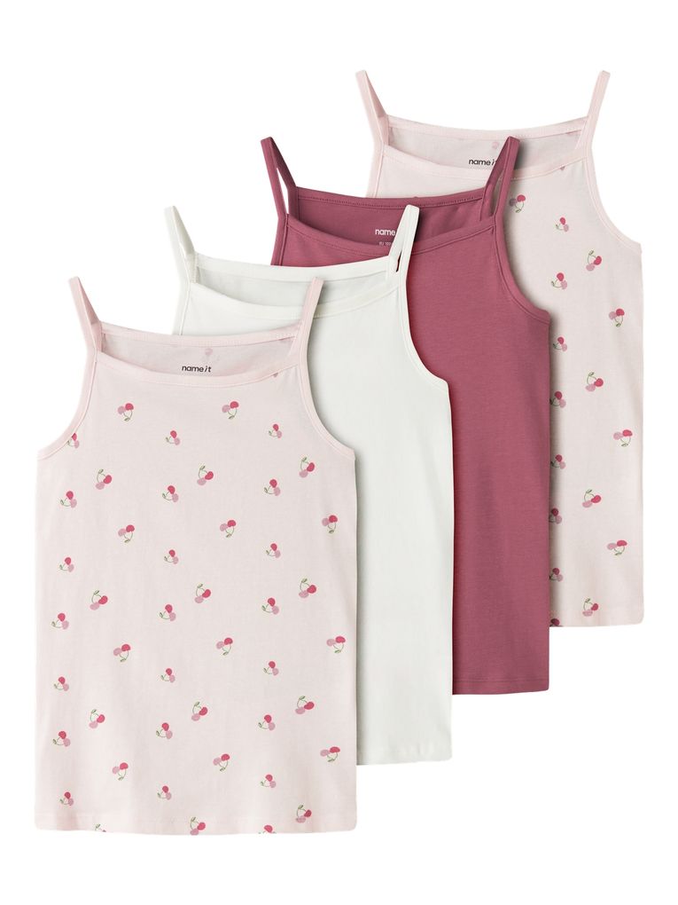 Name it Mädchen Trägertop 4er-Pack Unterhemden Nkfstrap