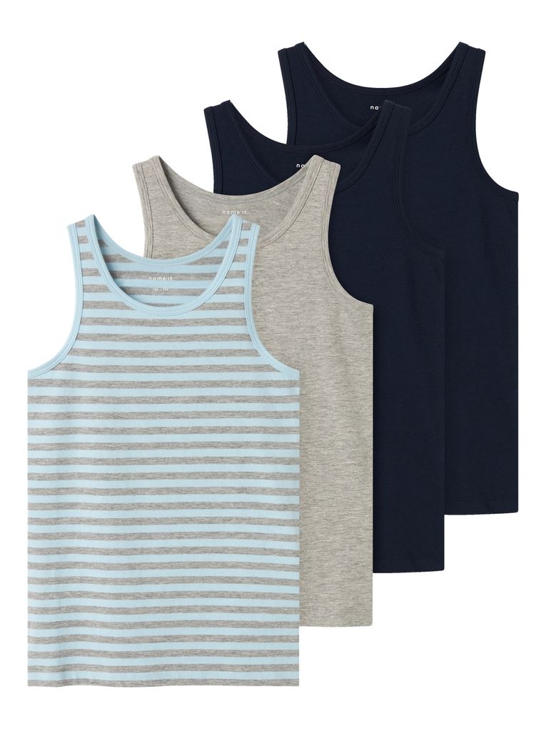 Name it Jungen 4er-Pack Unterhemden Tanktop Nkmtank