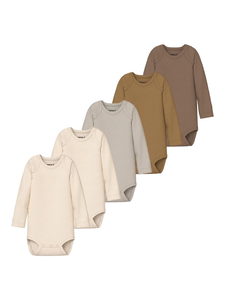 Name it Baby Langarmbody 5er-Pack Nbnbody