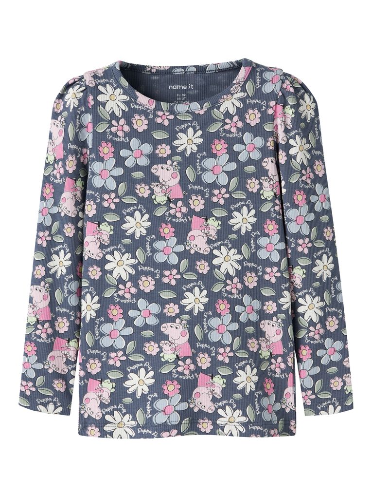 Name it Mädchen Langarmshirt NMFJUNDI PEPPA LS SLIM TOP