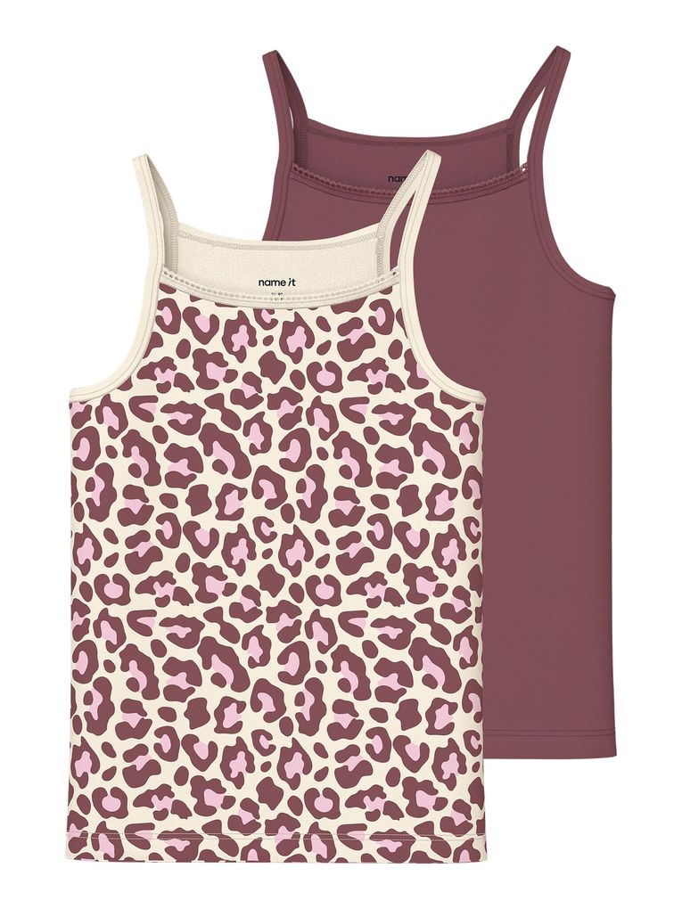 Name it Mädchen 2er-Pack Unterhemden Trägertop Nkfstrap Leo