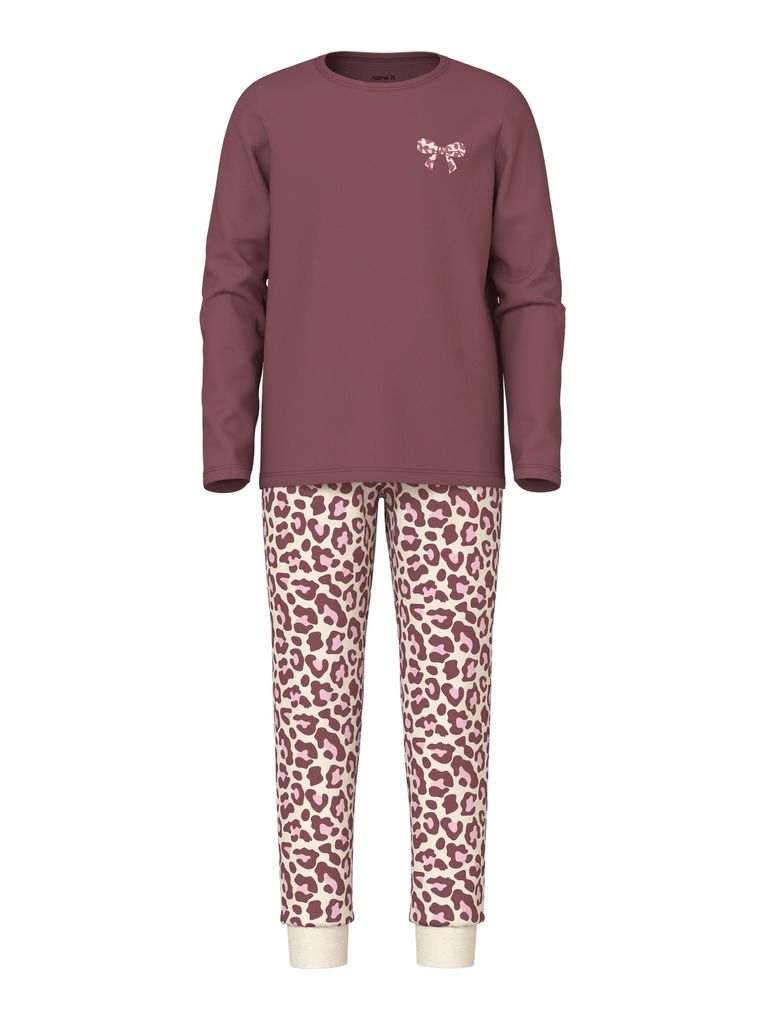 Name it Mädchen Schlafanzug-Set Nkfnightset Leo