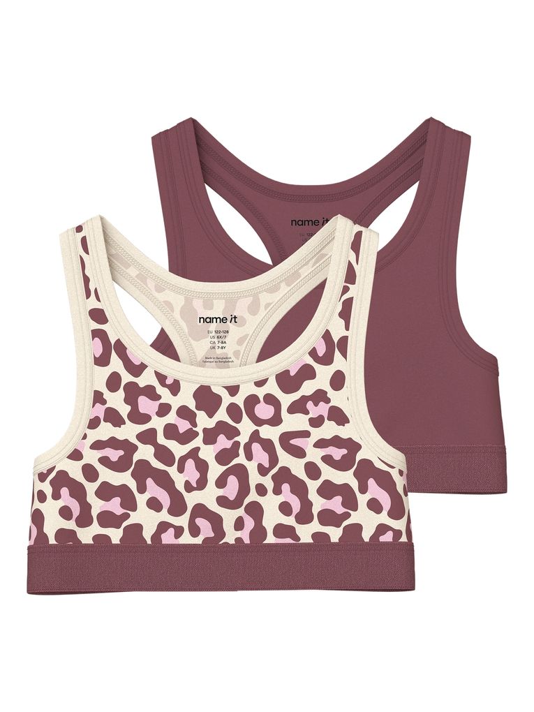Name it Mädchen 2er-Pack Bustiers Sport-BH Nkfshort Top