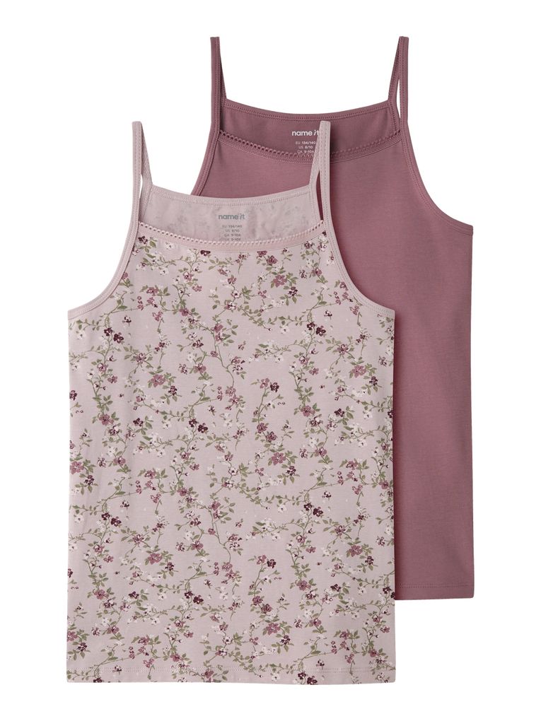 Name it Mädchen 2er-Pack Unterhemden Trägertop Nkfstrap