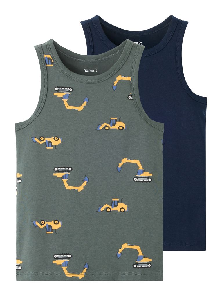 Name it Jungen 2er Pack Unterhemden Tanktop Nmmtank