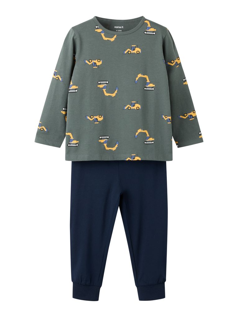 Name it Jungen Schlafanzug Set Nmmnightset Bagger-Print
