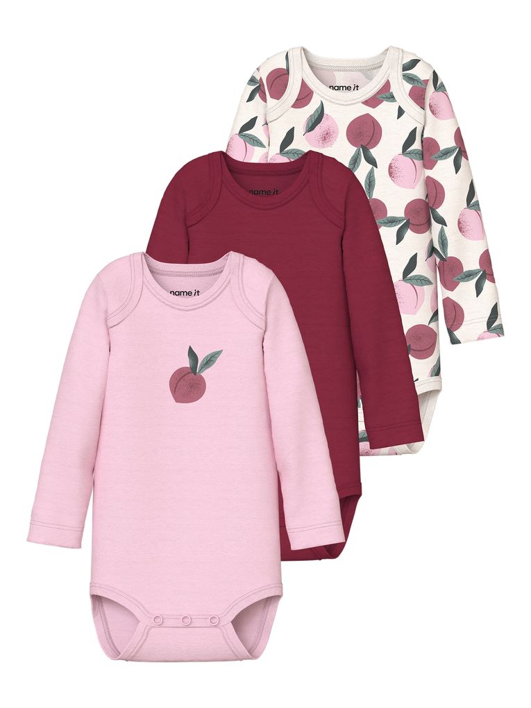 Name it Baby 3er-Pack Langarmbody Nbfbody
