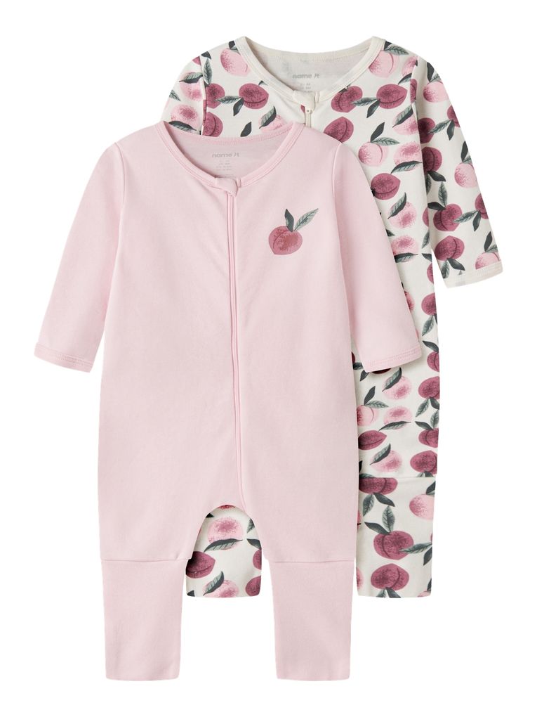 Name it Mädchen 2er Pack Schlafanzug Schlafstrampler Nbfnightsuit