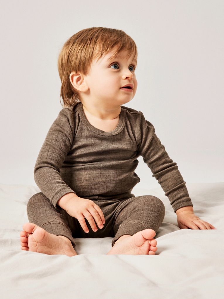 Name it Baby Jungen Merinowolle-Leggings Nbmwang