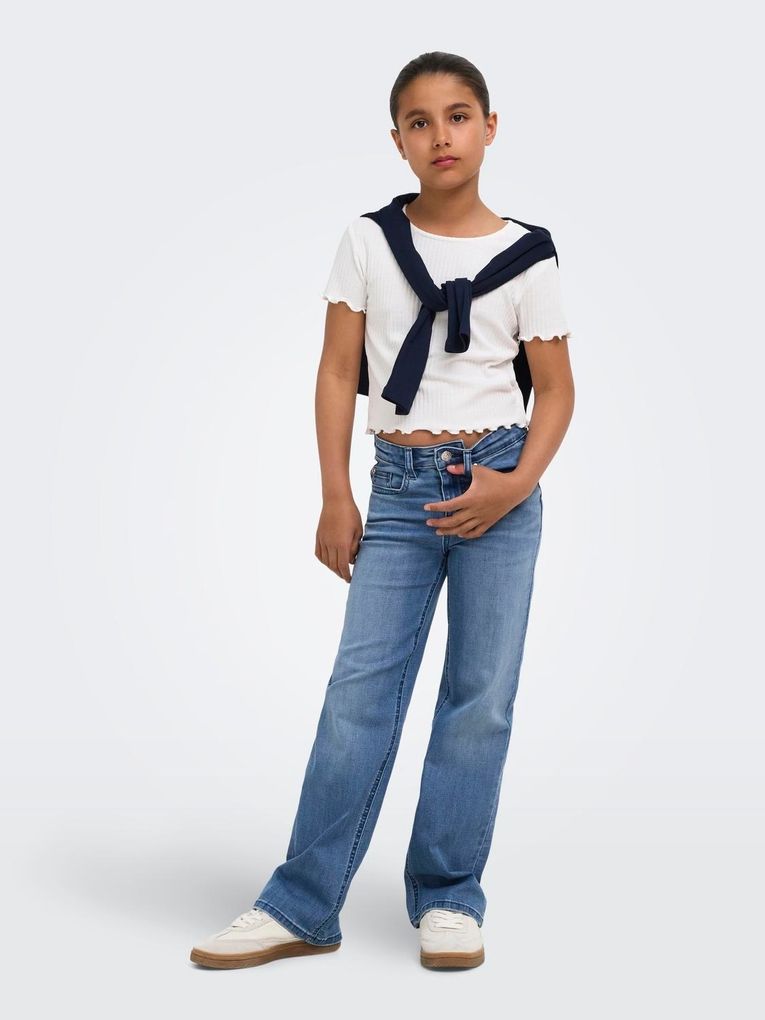 Kids Only Girl Mädchen Weite Jeans High Waist Kogjuicy-Wauw