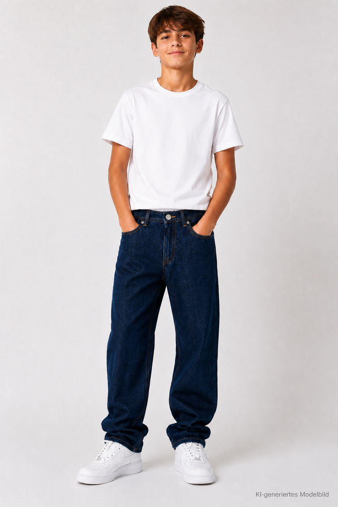 Jack & Jones Junior Jungen Baggy-Fit-Jeans Jjialex
