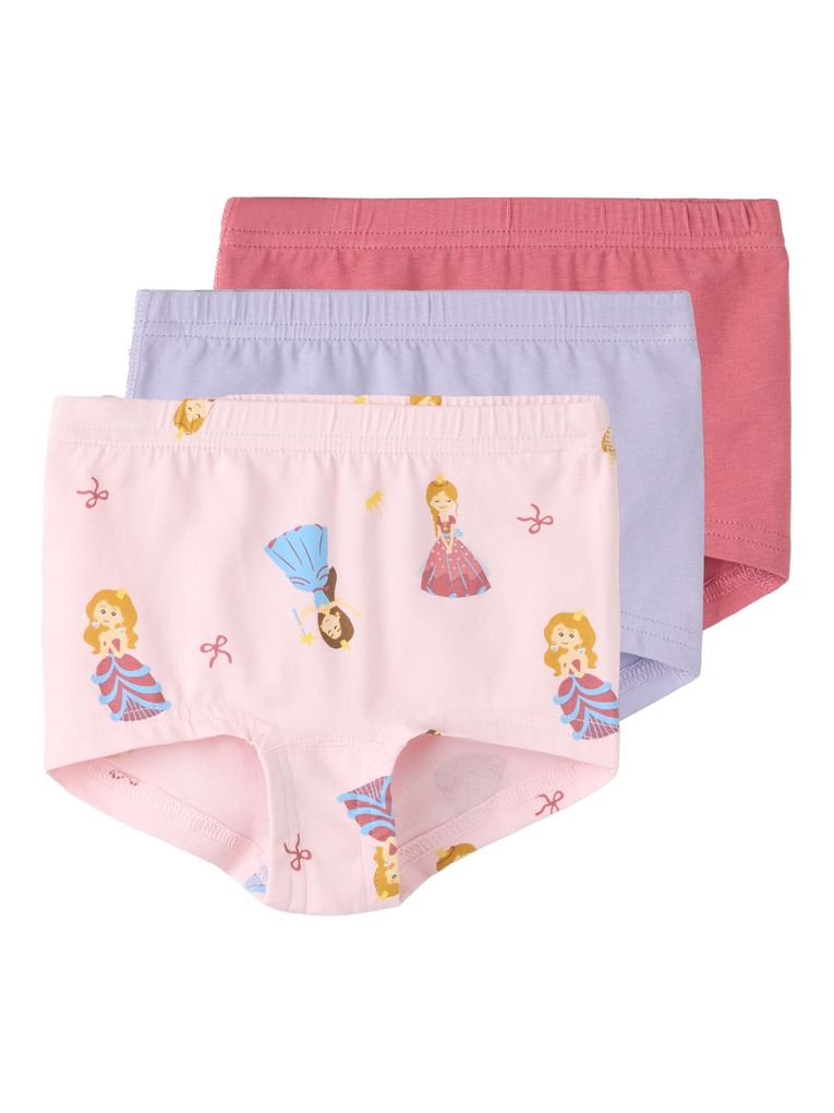 Name It Mädchen 3er-Pack Slips Unterhosen Bio-Baumwolle Nmftights