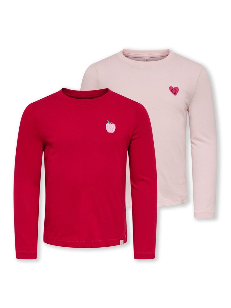 Kids Only Mini Girl Mädchen 2er-Pack Langarmshirts Kmgvega