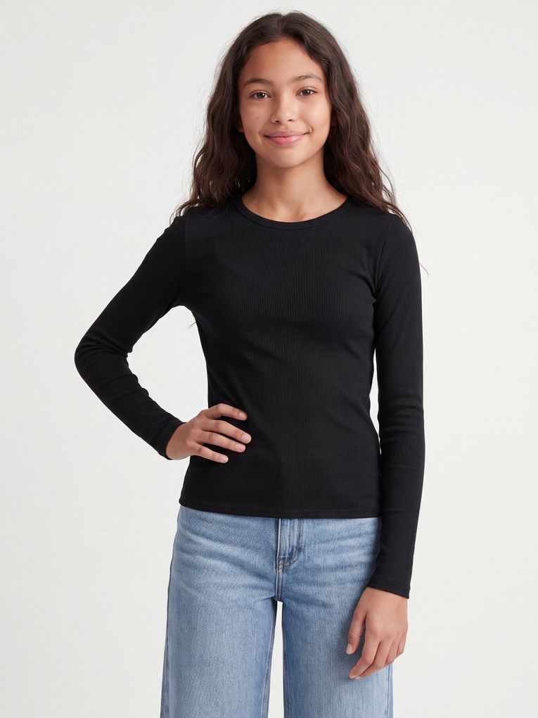 JJXX Girl Mädchen Langarmshirt Rippstrick Jxfreya