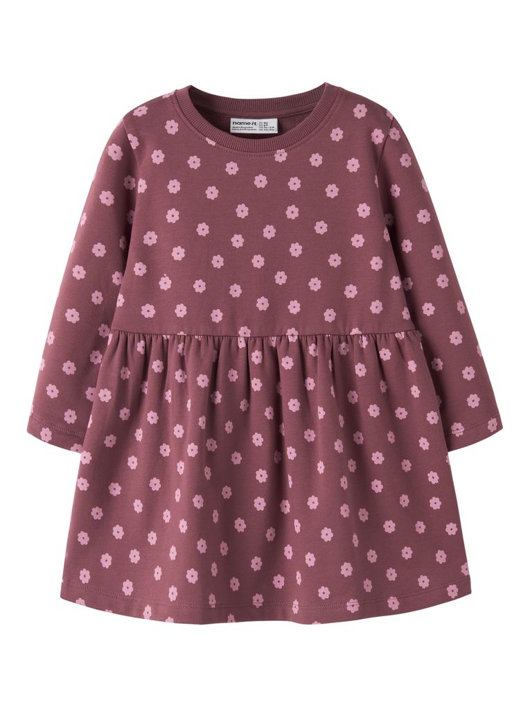 Name it Mädchen Sweatkleid langarm Nmfdavina