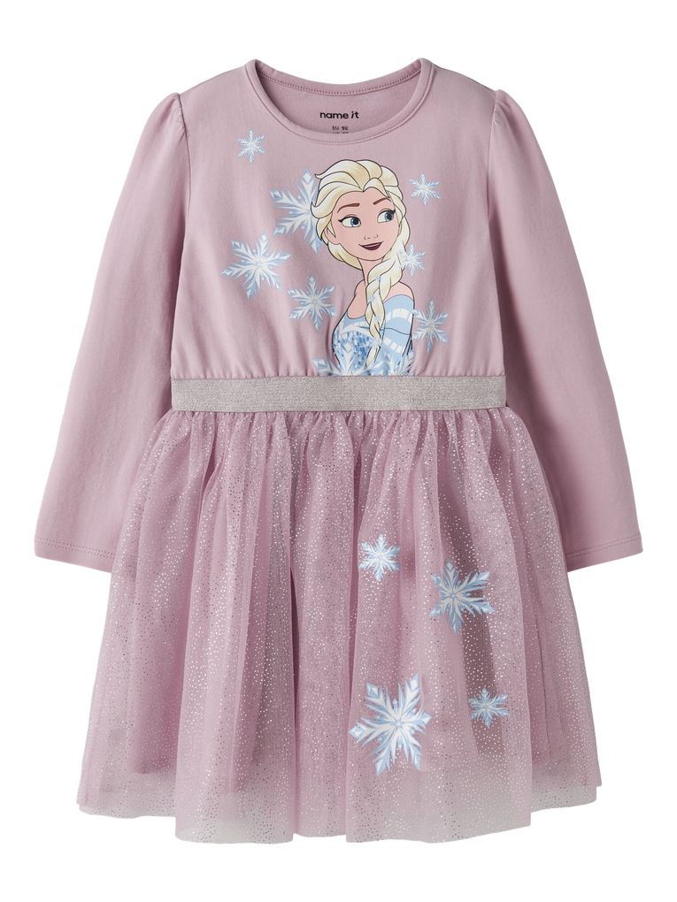 Name it Mädchen Jerseykleid langarm Disney Frozen Nmfosimi