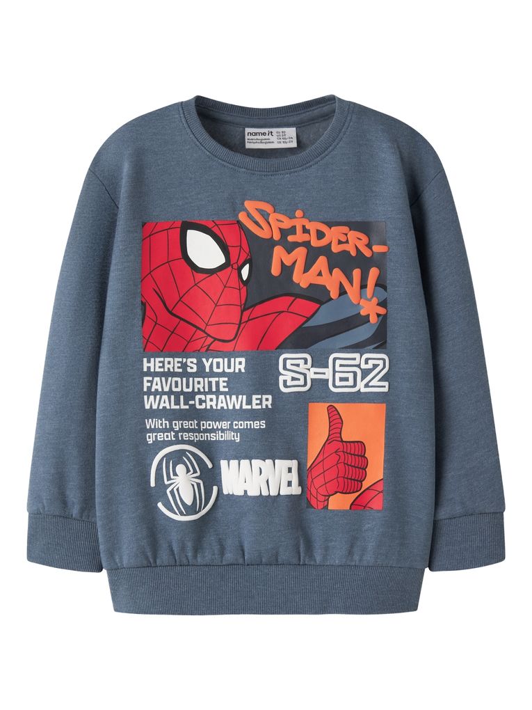 Name it Jungen Kinder Sweatshirt Spiderman Nmmactor