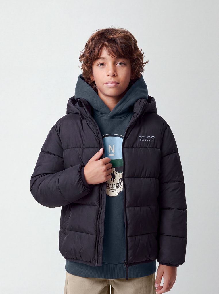 Name it Jungen Leichtsteppjacke Übergangsjacke Nkmmarble