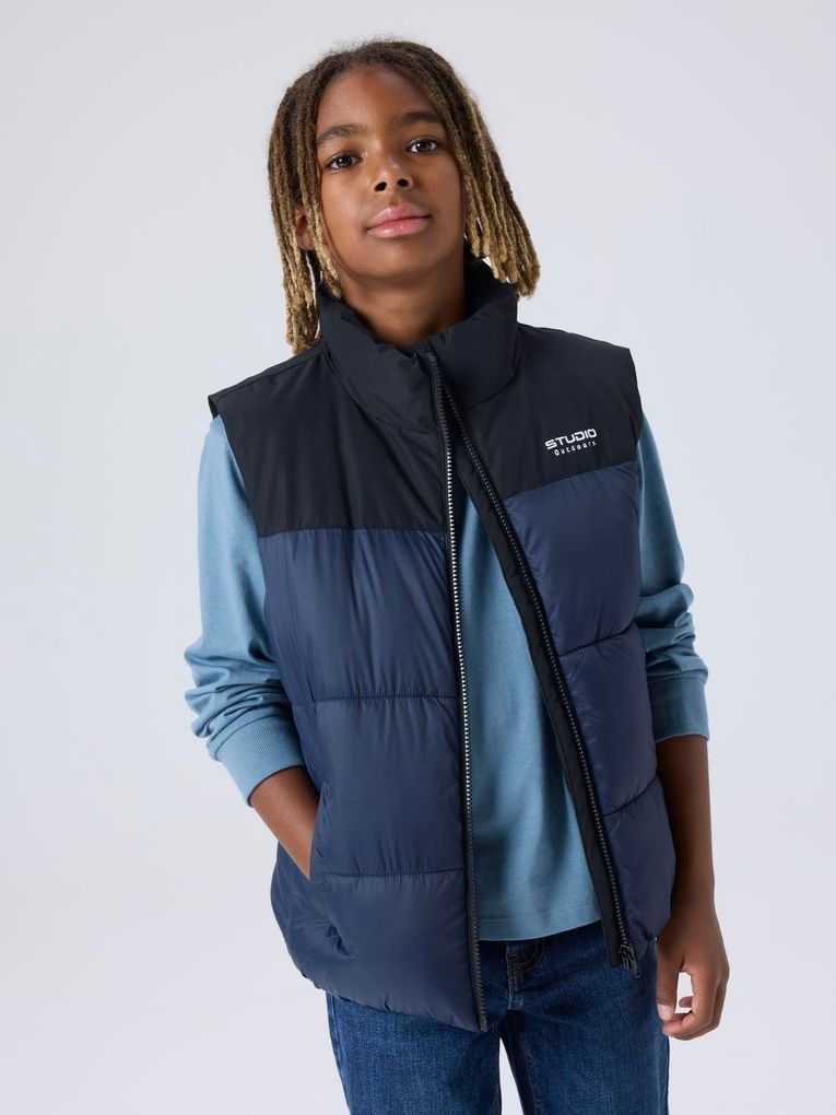 Name it Jungen Steppweste Outdoorweste Nkmmarble
