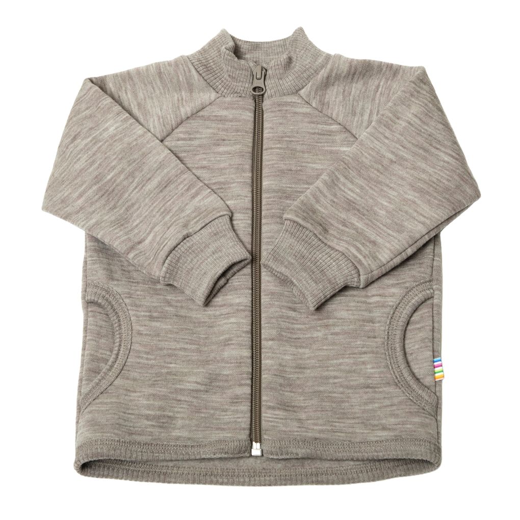 Joha Kinder Cardigan mit Reißverschluss aus Merinowolle