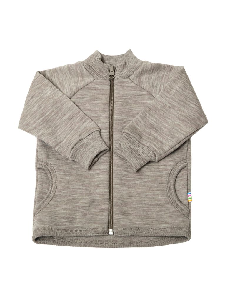 Joha Kinder Cardigan mit Reißverschluss aus Merinowolle
