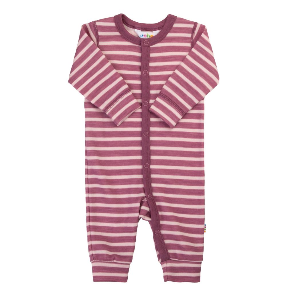Joha Baby Merinowolle Schlafoverall gestreift Jumpsuit