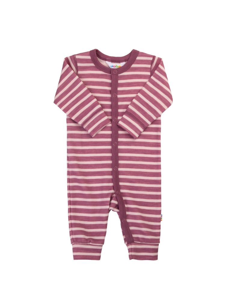 Joha Baby Merinowolle Schlafoverall gestreift Jumpsuit