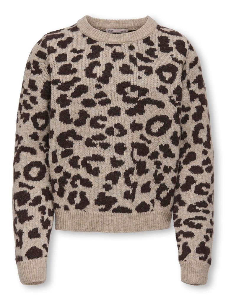 Kids Only Girl Mädchen Strickpullover Leomuster Kogdora