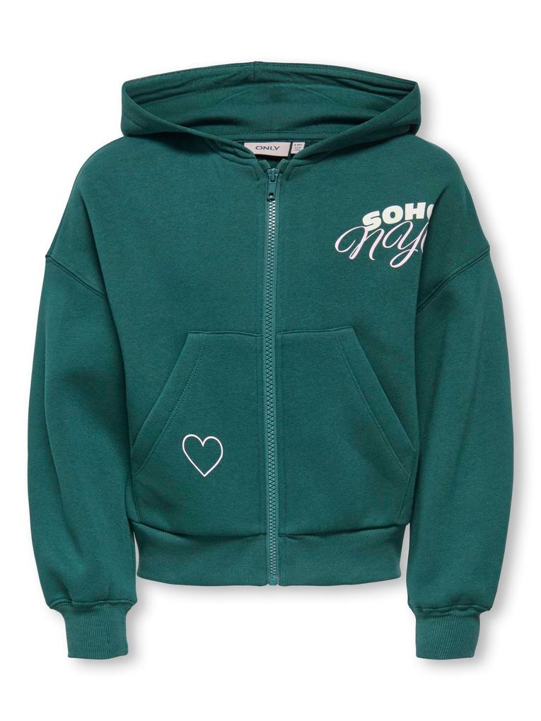 Kids Only Girl Mädchen Kapuzen-Sweatjacke Zip Hoodie Kogditte