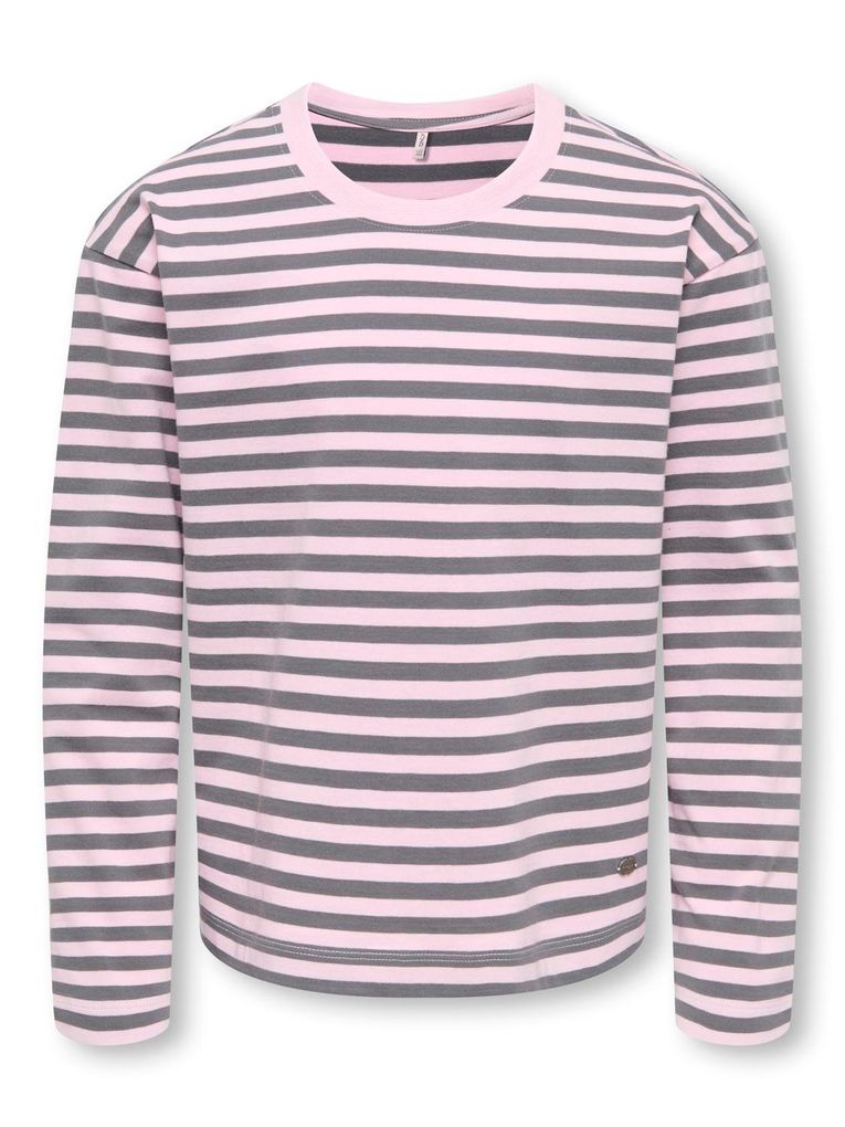 Kids Only Girl Mädchen Gestreiftes Langarmshirt Kognicca