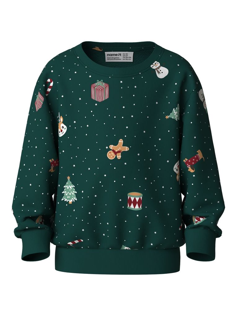 Name it Kinder Weihnachts-Sweatshirt Nmnvohom