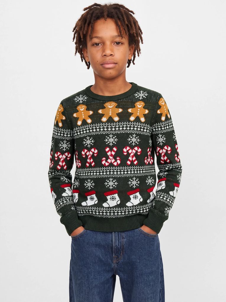 Jack & Jones Junior Jungen Strick Weihnachtspullover Jjxmas