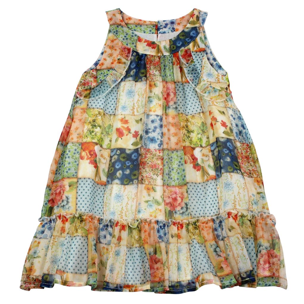 Mayoral Mädchen festliches Sommerkleid bunt gemustert